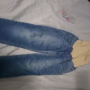 Maternity jeans indigo blue